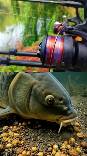 UNDERWATER Carp Fishing Blowback Rig #carp #underwater
