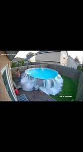 Meteor Lands in Portable Swimming Pool — A bizarre cosmic moment unfolded when a small meteor slammed into a backyard pool. The impact triggered a sudden blast, sending water, plastic, and fragments flying in every direction. The pool collapsed instantly, leaving only steaming ripples where the meteor struck. Captured on CCTV, the surreal footage quickly went viral as one of the strangest space‑meets‑earth encounters ever caught on camera. #MeteorStrike #CCTVFootage #SwimmingPoolExplosion #Space