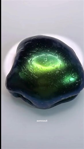 Creating Beautiful Green Slime: A Relaxing ASMR Experience