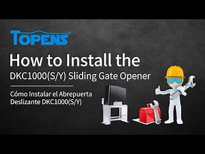 TOPENS DKC1000 Gate Opener Installation Video