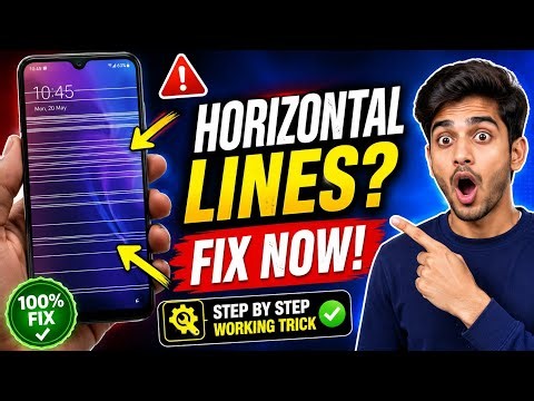 how to fix horizontal lines on mobile screen | horizontal white lines on mobile screen | Fixed ✅