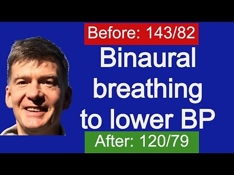 Binaural beats | Breathing to lower blood pressure | 5 Min