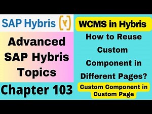 How to Reuse a Custom CMS Component on Different Pages in WCMS | WCMS in SAP Hybris | Hybris WCMS