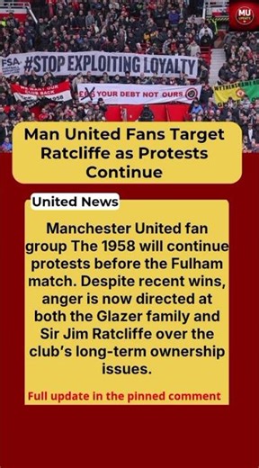 Manchester United Protests: The 1958 Group Turn Focus to Ratcliffe and INEOS