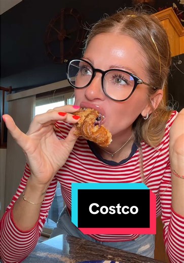 Blueberry cheesecake carmelized croissants from Costco 🙌 #eatwithme #eating #mukbang #sundaymorning #weekend