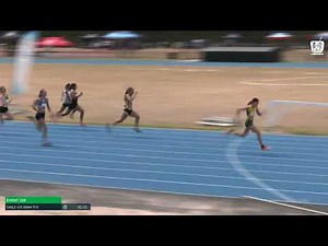 Girls U13 100m Timed Final 3 : 2024-25 State Track and Field Championships