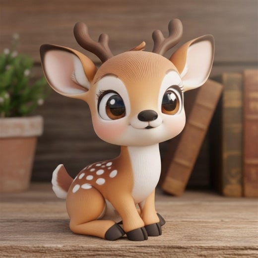 Süßes Baby Reh STL für 3D Druck, Statue Figur STL Druckmodell - Etsy.de