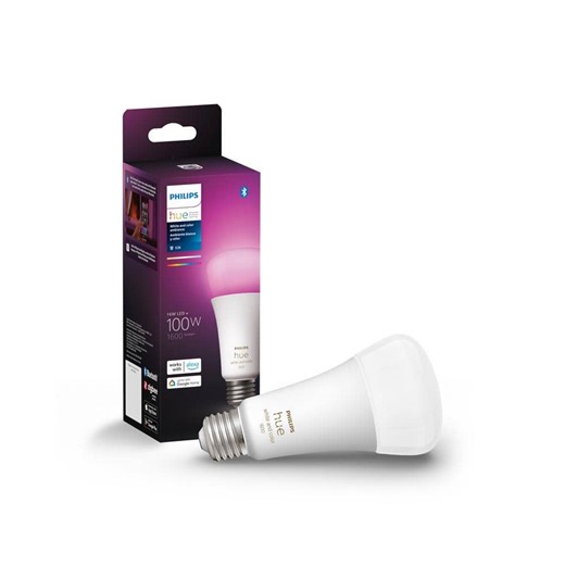 Check The Home Depot's Q&A Before Buying: Philips Hue 100-Watt Equivalent A21 Smart LED Color Changing Light Bulb with Bluetooth (1-Pack)