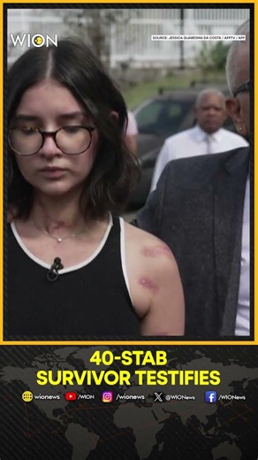 Brazil: Woman Stabbed 40 Times Attends Court Hearing in Brazil | WION SHORTS