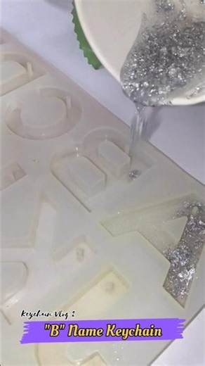 Custom Resin Letter Keychain - A to Z Alphabet Keyring - Glitter, Flowers & Name Add#viral#trending
