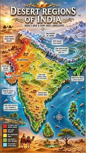 🏜️ DESERT REGIONS OF INDIA 🌵