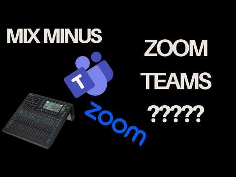 Teams Zoom Call Mix Minus Tutorial Sound Engineer AV Technician Basics