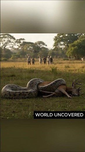 Giant Python Devours Deer WHOLE – You Won’t Believe This! #shorts