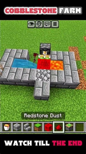 Minecraft Easy Cobblestone Farm Tutorial