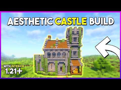 How to build a Easy Asthetic Castle Base | Minecraft Tutorial