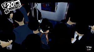Persona 5 ‘Reading on the Train’ gameplay