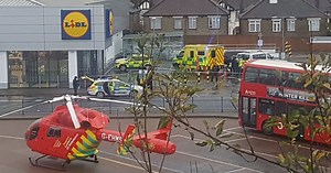 Live: Air ambulance lands at incident near Romford supermarket