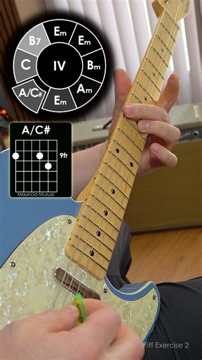 🎸🎸🎸Riff Exercise 2 🔥🔥🎸🎸🎸 My new lesson is now available on my Patreon page. #guitarra | Mauricio Murúa