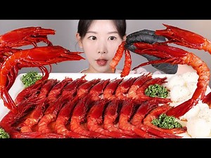 세계에서 가장 비싼 새우장😎 카라비네로 새우로 만든 새우장 먹방 Soy Sauce Marinated Carabinero Shrimp [eating show] mukbang