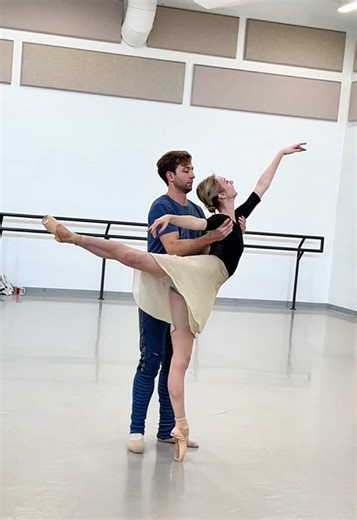 Sergei Rachmaninoff’s lush music. 🎼 Ben Stevenson’s gorgeous choreography. 🩰 Love speaks in the movement of Three Preludes, a performance of ballet at its most intimate. 🤍 ✨ America 250 with the PBT Orchestra | February 20-22 | Benedum Center ✨ Artists: Hannah Carter & Lucius Kirst #FYP #America250 #InTheStudio #Ballet #Rehearsal