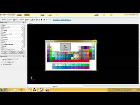 Avogadro with Gaussian Tutorial Basics