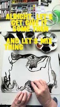 Tutorial: Indian ink, charcoal, water. Let go. Forget about beauty and perfection. #art