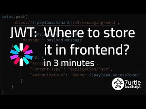 JWT: Where to store JWT in the browser frontend?