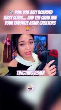 ASMR First Class Service Roleplays✈️ Female YouTubers Edition #asmr