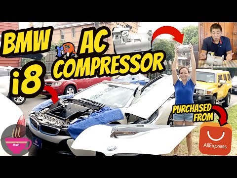 How to: BMW i8 Electric AC Compressor Replace (Aliexpress Part!) A/C DIY Updated #bmwi8 #i8