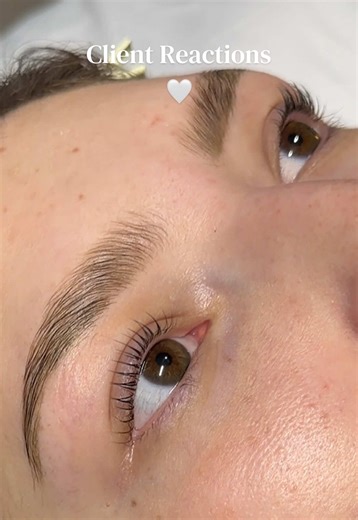 My favorite part of the service is always the reveal 🥹 I’m so happy I get to do this and make my girls look their best! 🔗 in bio. #dallasesthetician #koreanlashlift #browlamination #lashlift #fyp