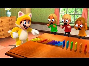 Cat Mario's Ultimate Minigame Challenge! Wii Party U Showdown 4K (UHD)