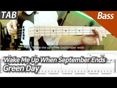 Green Day - Wake Me Up When September Ends | 베이스 커버 타브 악보