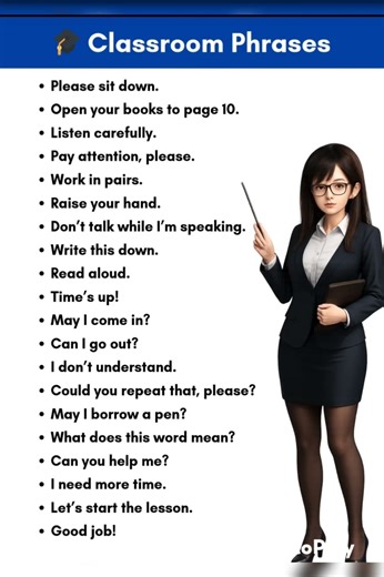 classroom phrases