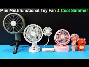Mini Multifunctional Toy Fan - Cool Summer ， Portable Rechargeable USB | Unboxing And Review
