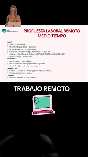 Trabajos Remotos Part Time en Perú