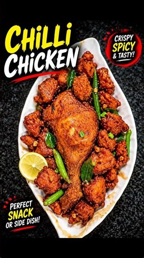 Crispy Chilli Chicken Recipe 🍗#asmimylittleworld#viral