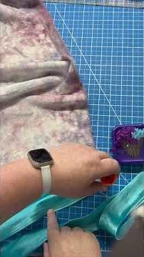 Wrangling satin blanket binding. How to sew it on