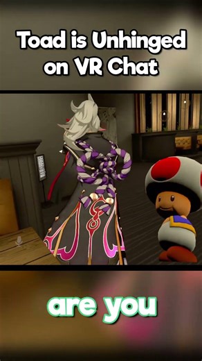Most Unhinged Toad Moment Ever Caught on VRChat! #vrchat #funny #shorts
