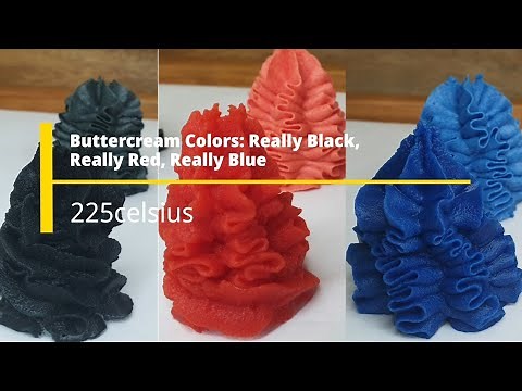 How to Make Really Black Icing, Really Red Icing, and Really Blue Icing. Decorating for Beginners.