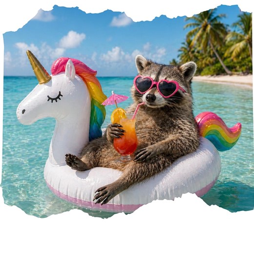 Funny Beach Raccoon Design, Feral Girl Summer Club PNG, Trendy Summer Shirt Digital Download, Trash Panda Vacation - Etsy