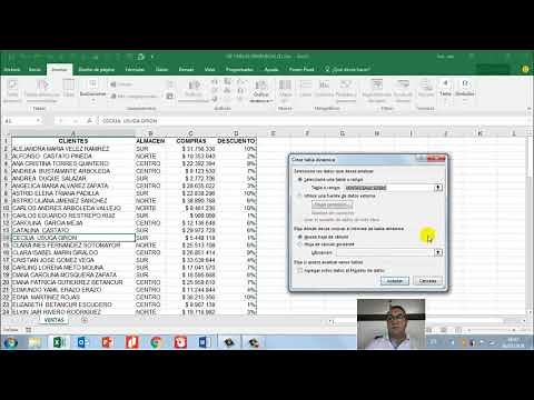 Crear tabla dinámica en excel 2016