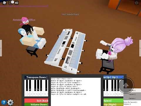 Roblox virtual piano | Zelda's Lullaby (Sheet in DESC)