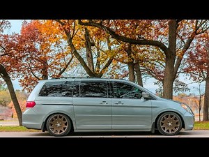 Honda Odyssey camper van conversion.