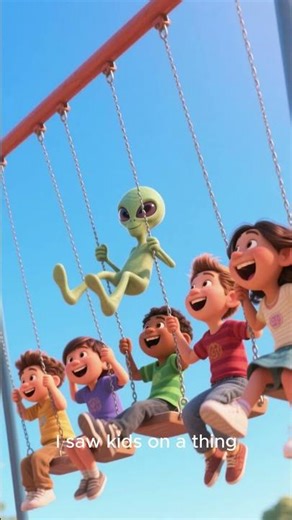 The Alien Who Came to Play 👽🎈 #childrensstories #shortsviral#kidsstories