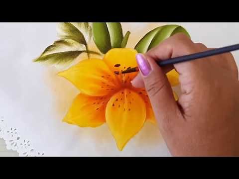 Como Pintar Flores Lilis