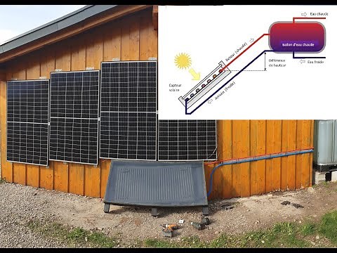 Confection d' un chauffe-eau solaire par thermosiphon, je tente l'aventure !