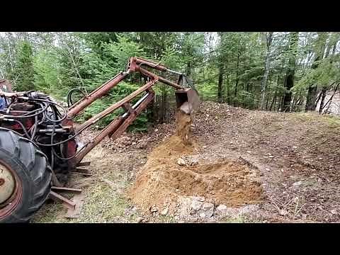 Ford 8N tractor with Sherman Power Digger backhoe