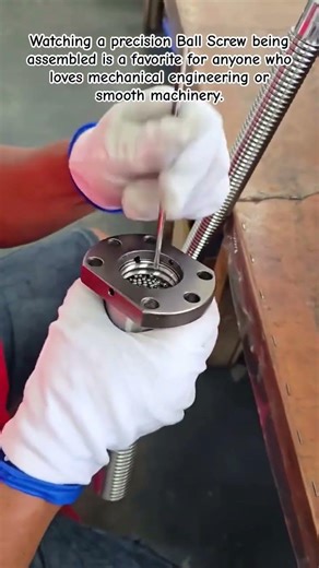 The Art of Precision: Ball Screw Assembly ⚙️ #Engineering #MechanicalEngineering #OddlySatisfying