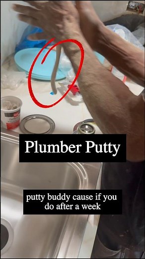 Plumber's Putty Trick That Stops Kitchen Sink Leaks #plumbing #kitchenreno
