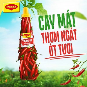 TƯƠNG ỚT HẢO HẠNG MAGGI NAY ĐÃ XUẤT HIỆN! 🌶🌶🌶 Mẹ có đang tìm kiếm món tương ớt thơm ngon tốt lành cho cả nhà mình? Thử ngay tương ớt MAGGI - cay mát, thơm ngát ớt tươi, mới lên kệ nào! 😍 🌱 Cay mát từ những trái ớt tươi tự nhiên, thu hoạch khi vừa chín tới, căng mọng mòng mong. Thịt ớt được xay vừa đủ để giữ lại hương vị cay tươi tự nhiên cùng mùi thơm bừng tỏa như ớt tươi bẻ đôi. Mang lại một trải nghiệm cay mát ngất ngây trong mỗi lần chấm. 🌱 Cùng quy trình chế biến đặc biệt, không thêm c